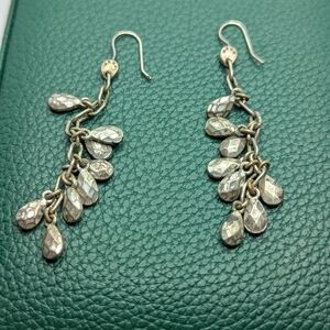 ✨ Vintage Artisan Hammered Silver Dangle Earrings ✨